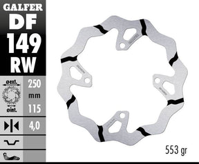 Galfer Brake Disc Fixed Wave Grooved