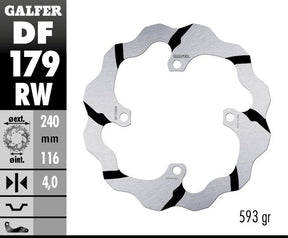 Galfer Brake Disc Fixed Wave Grooved