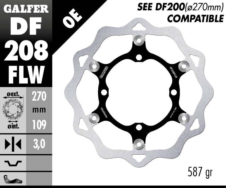 Galfer Brake Disc Float Wave