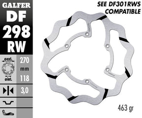 Galfer Brake Disc Fixed Wave Grooved