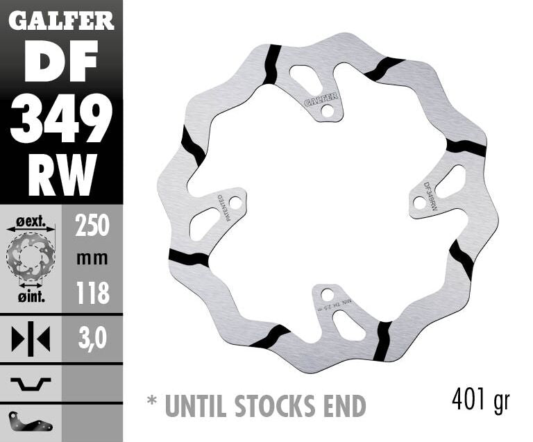 Galfer Brake Disc Fixed Wave Grooved