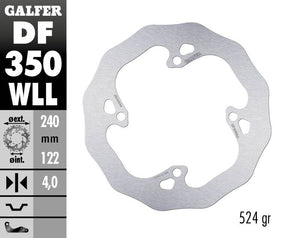 Galfer Brake Disc Fixed Wave Solid