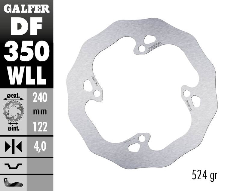 Galfer Brake Disc Fixed Wave Solid