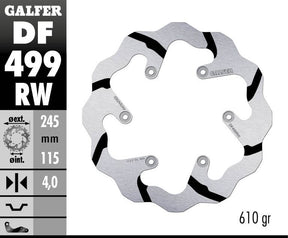 Galfer Brake Disc Fixed Wave Grooved