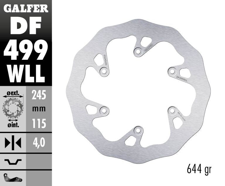 Galfer Brake Disc Fixed Wave Solid