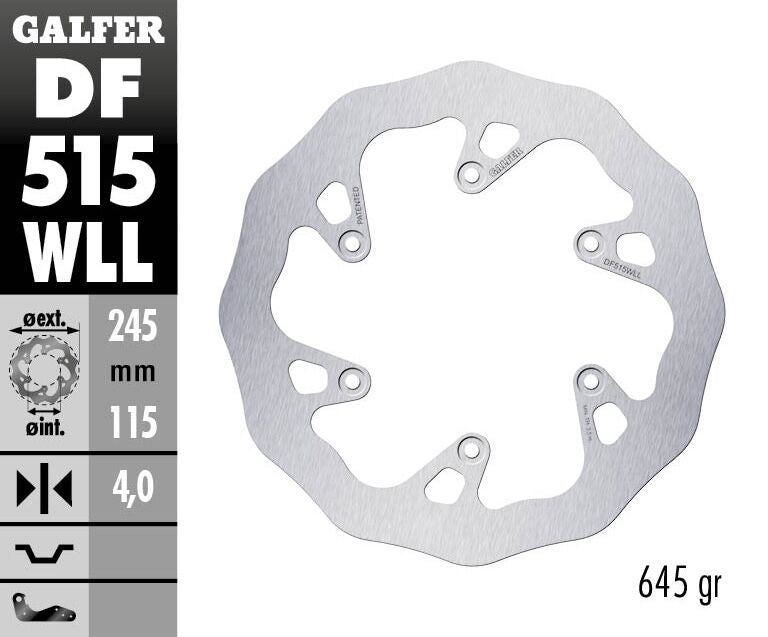 Galfer Brake Disc Fixed Wave Solid