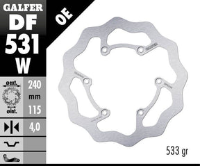 Galfer Brake Disc Fixed Wave