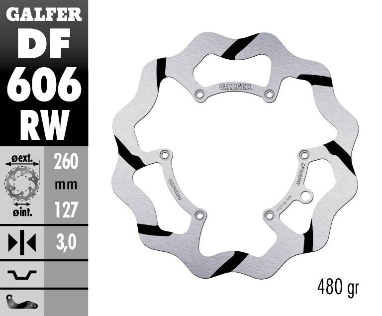 Galfer Brake Disc Fixed Wave Grooved