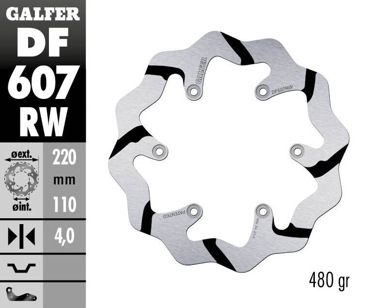 Galfer Brake Disc Fixed Wave Grooved