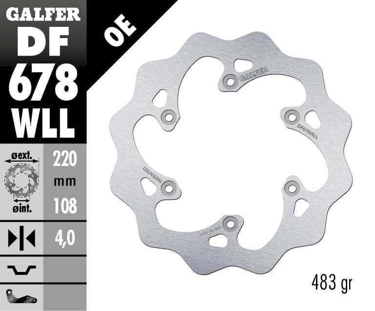 Galfer Brake Disc Fixed Wave Solid