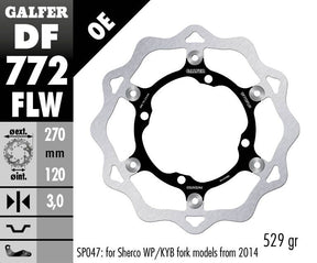 Galfer Brake Disc Float Wave Grooved