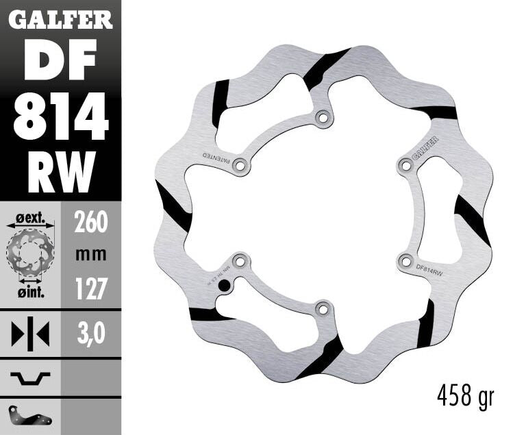 Galfer Brake Disc Fixed Wave Grooved
