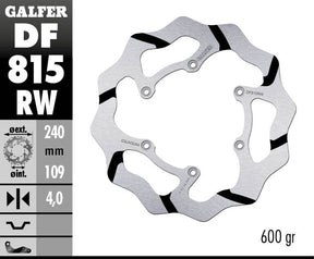 Galfer Brake Disc Fixed Wave Grooved