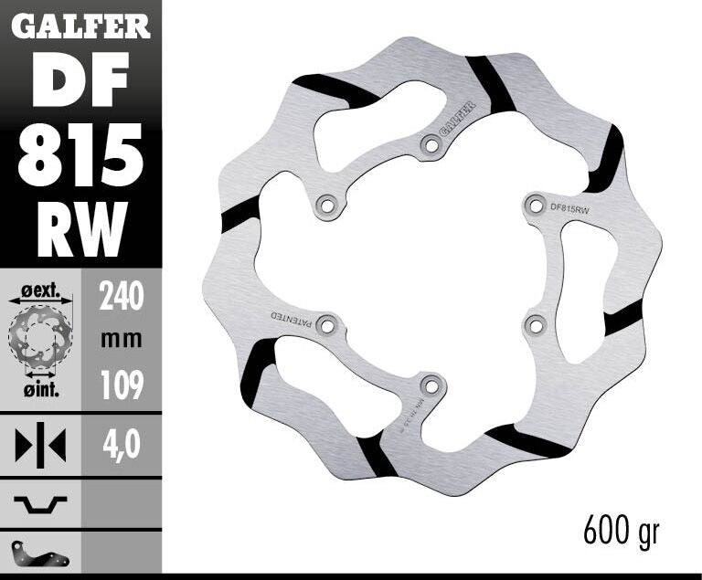 Galfer Brake Disc Fixed Wave Grooved