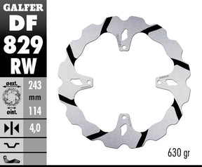 Galfer Brake Disc Fixed Wave Grooved