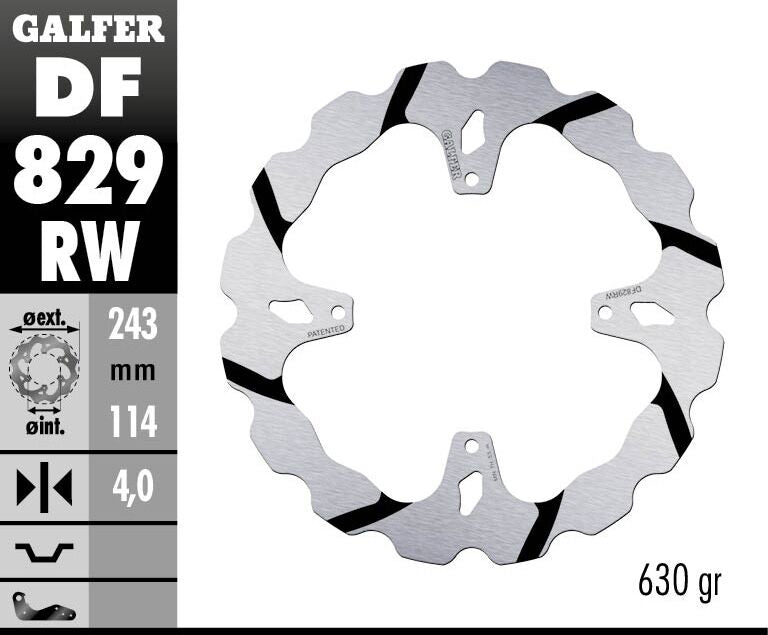Galfer Brake Disc Fixed Wave Grooved