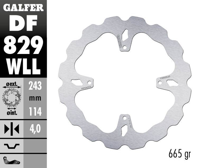 Galfer Brake Disc Fixed Wave Solid