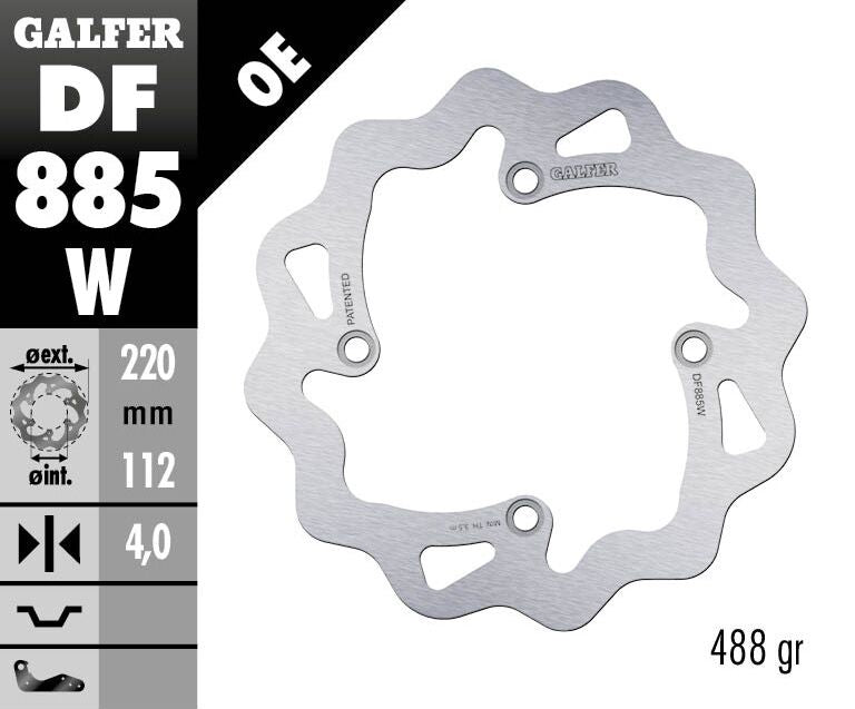 Galfer Brake Disc Fixed Wave