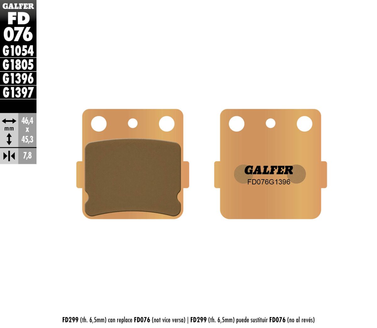 Galfer Brake Pad Sintered Off Road