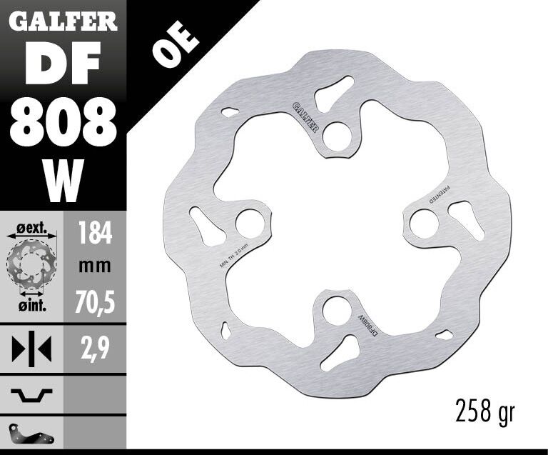 Galfer Brake Disc Wave Fixed