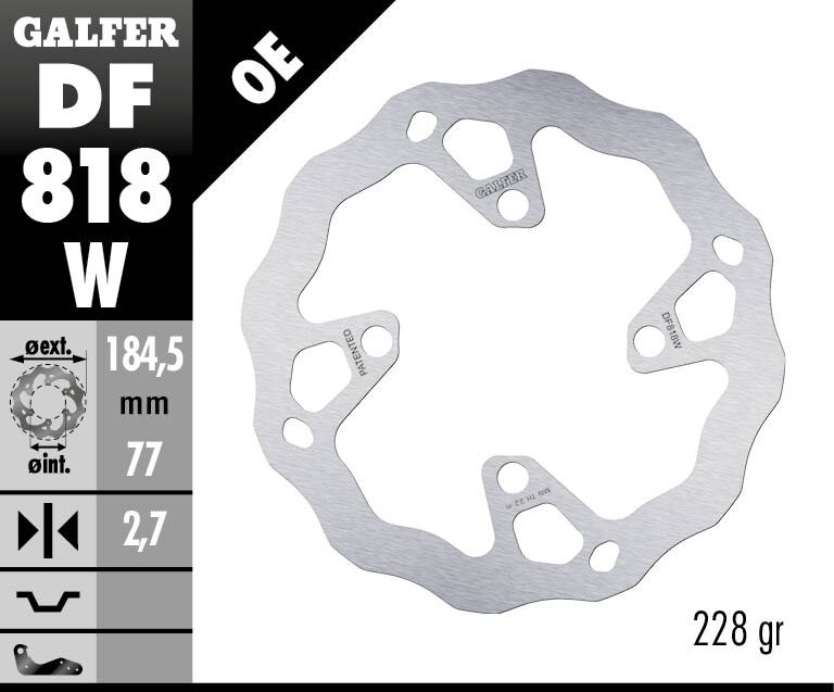 Galfer Brake Disc Wave Fixed