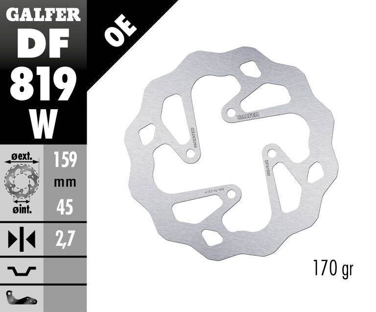 Galfer Brake Disc Wave Fixed