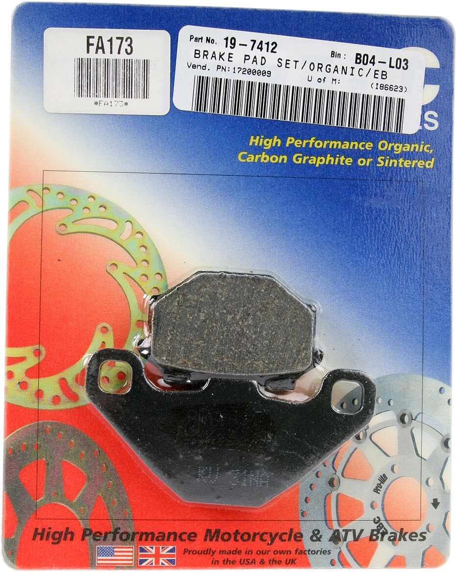 Ebc Brake Pad Fa Ser Organic
