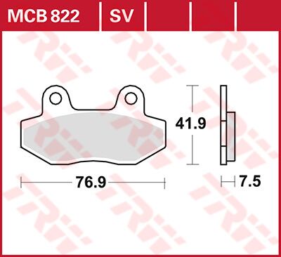 Trw Brake Pad Trw Mcb822