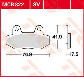 Trw Brake Pad Trw Mcb822
