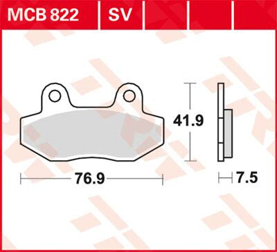 Trw Brake Pad Trw Mcb822