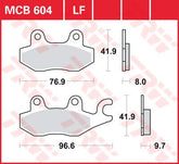 Trw Brake Pad Trw Mcb604