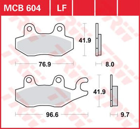 Trw Brake Pad Trw Mcb604