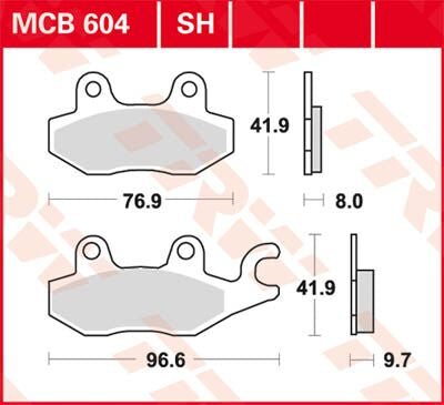 Trw Brake Pad Trw Mcb604