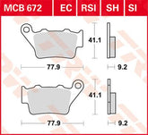 Trw Brake Pad Trw Mcb672