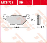 Trw Brake Pad Trw Mcb731
