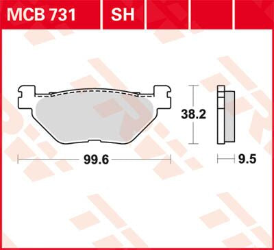 Trw Brake Pad Trw Mcb731