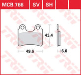 Trw Brake Pad Trw Mcb766