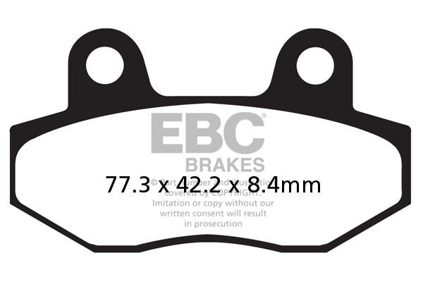 Ebc Brake Pad Organic Street