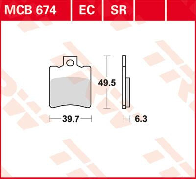 Trw Brake Pad Organic Scooter 125
