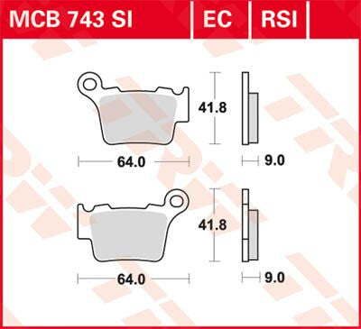 Trw Brake Pad Organic Offroad
