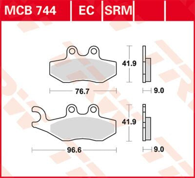 Trw Brake Pad Organic Scooter 125