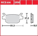 Trw Brake Pad Organic Street