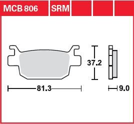 Trw Brake Pad Organic Street