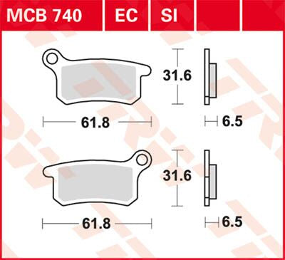 Trw Brake Pad Organic Offroad