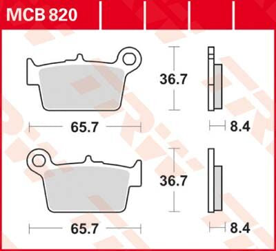 Trw Brake Pad Organic Street