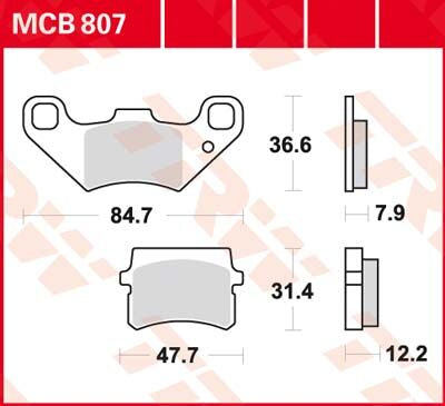 Trw Brake Pad Organic Street