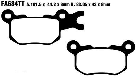 Ebc Brake Pad Carbon Tt Dirt