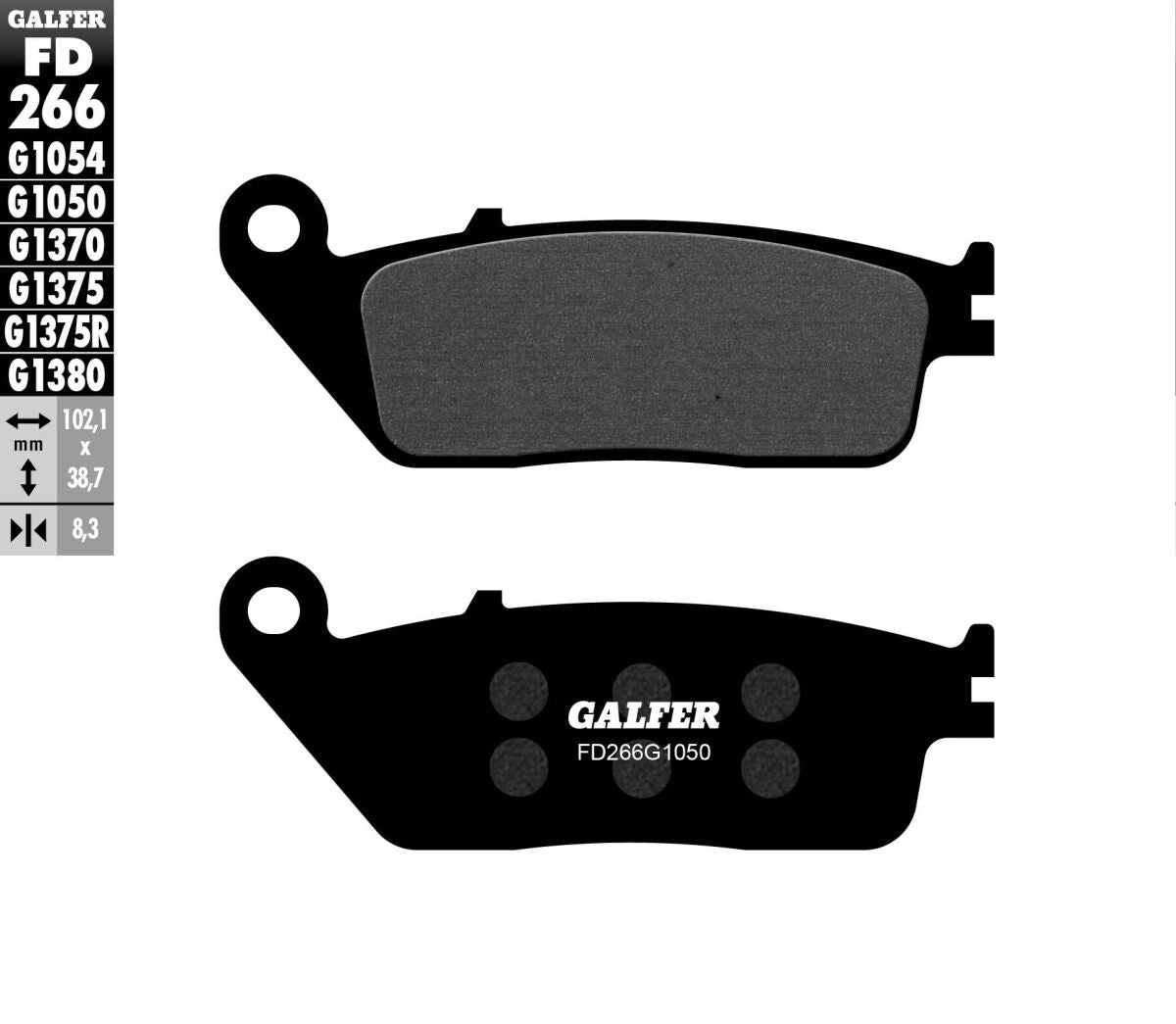 Galfer Brake Pad Semi Metal Scooter