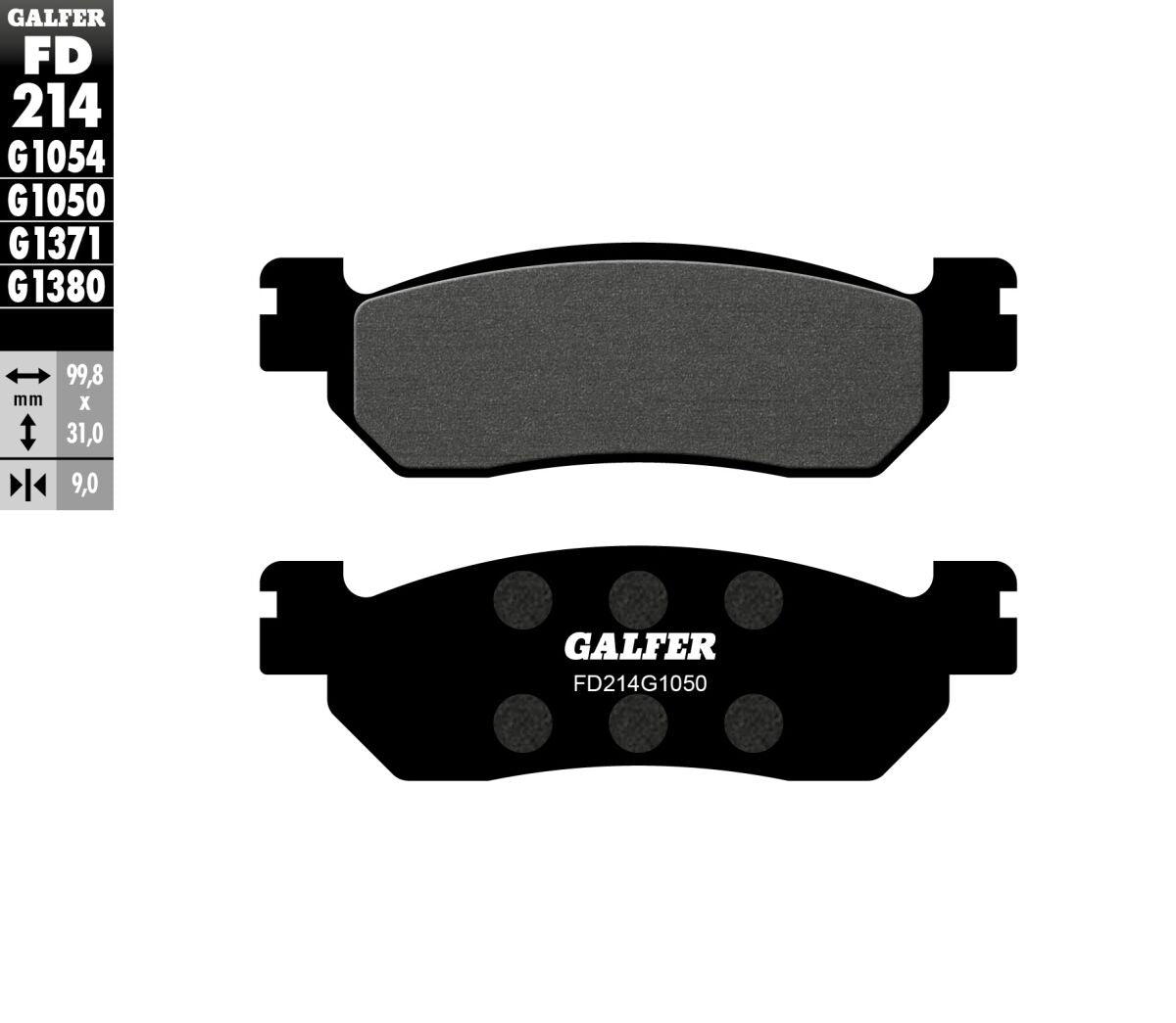 Galfer Brake Pad Semi Metal Scooter