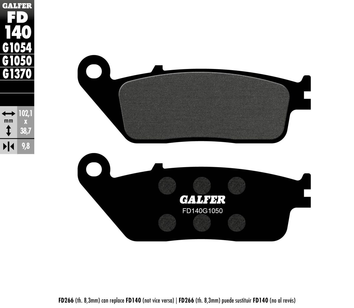 Galfer Brake Pad Semi Metal Scooter